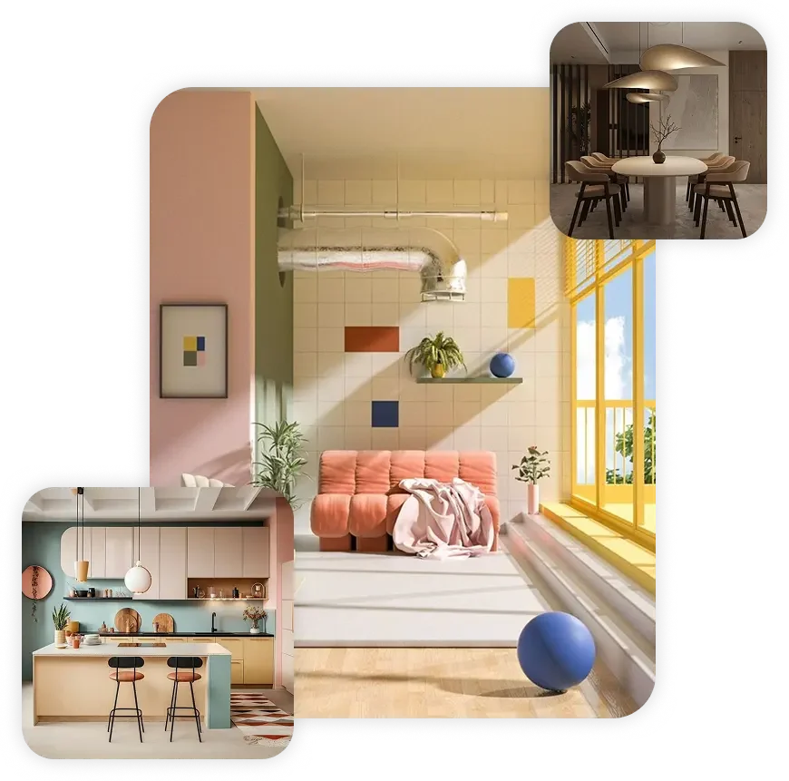 Interior design projects showcased on Riz